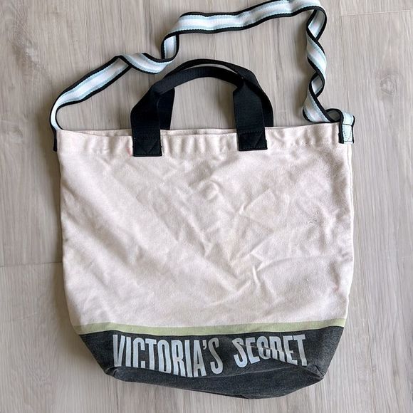 Victoria’s Secret Vintage Canvas Bag Tote Beach Pool - Picture 1 of 5